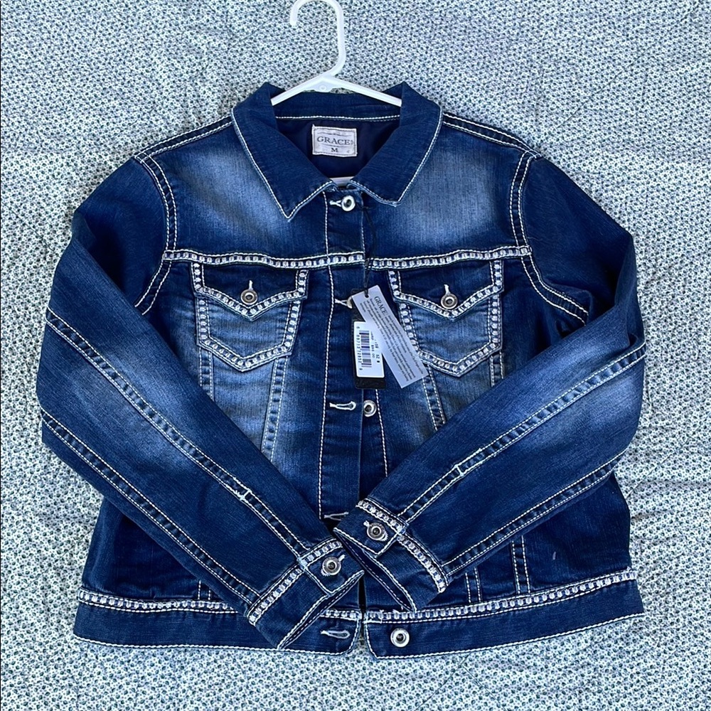 Grace women’s size medium jean jacket